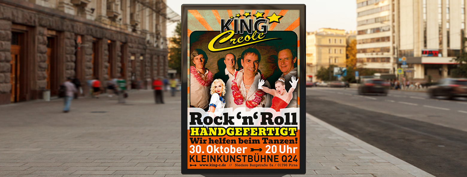 Veranstaltungsplakat King Creole