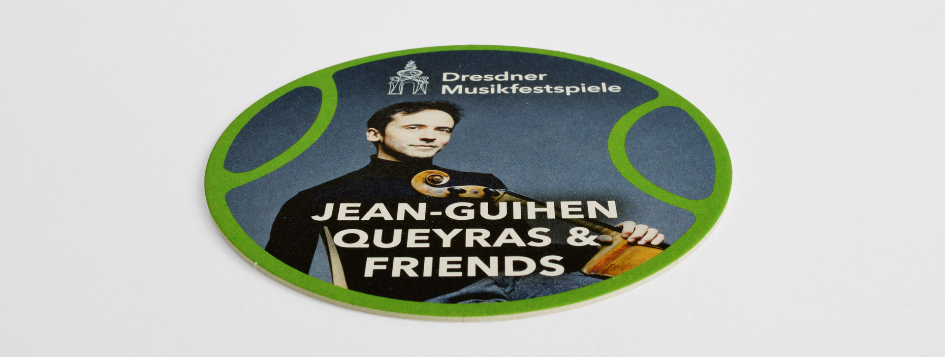 Bierdeckel &ndash; Werbemittel der Dresdner Musikfestspiele Dresdner Musikfestspiele Gestaltung von Bieruntersetzern Agentur Grafikladen