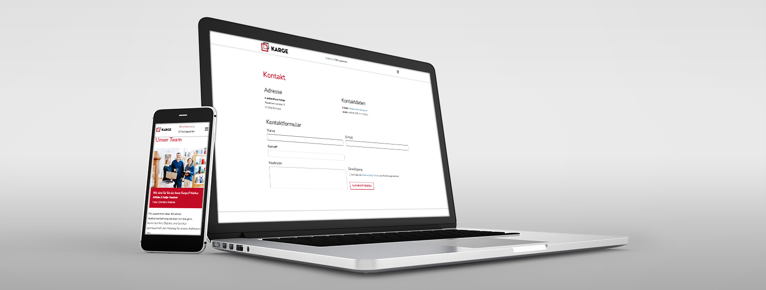 Neue Webseite f&uuml;r das Auktionshaus Karge Auktionshaus Karge Erstellung der neuen Webseite f&uuml;r das Auktionshaus Karge  Agentur Grafikladen