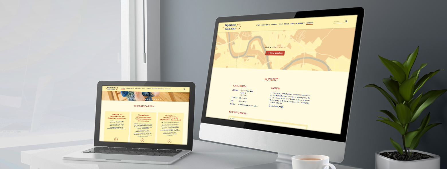 Neue Webseite f&uuml;r die Ergopraxis Wei&szlig;er-Hirsch Ergopraxis Wei&szlig;er-Hirsch Neue Webseite f&uuml;r die Ergopraxis We&szlig;er-Hirsch Agentur Grafikladen