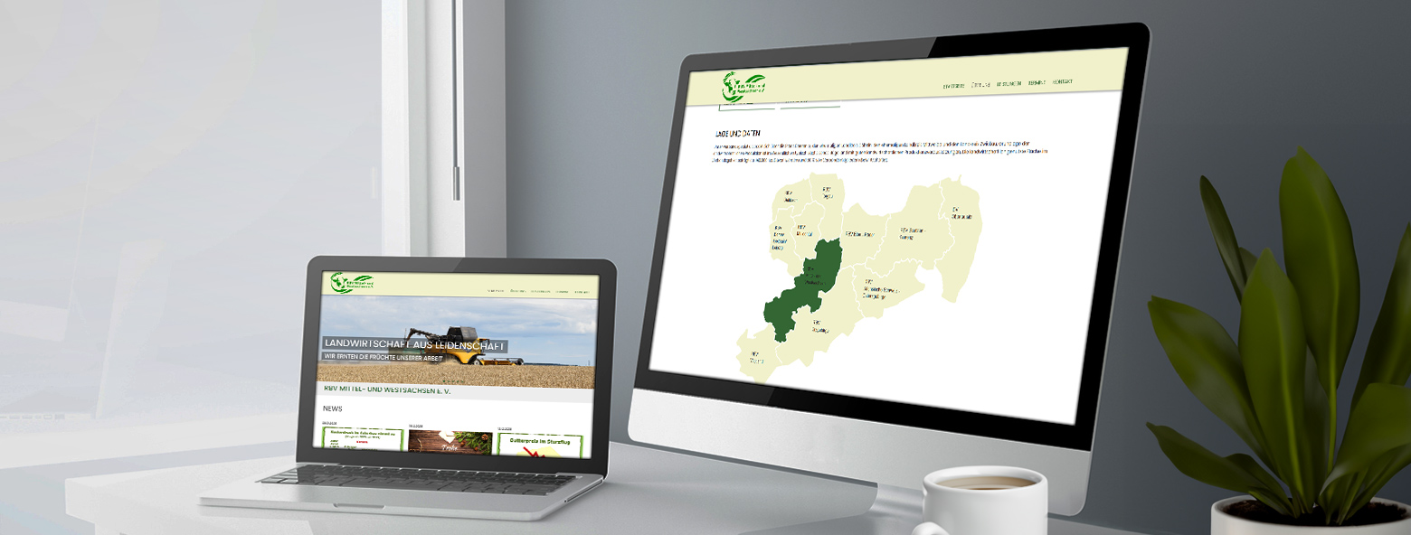 Neue Webseite f&uuml;r den RBV Mittel- und Westsachsen e.V. S&auml;chsischer Landesbauernverband e.V. (SLB) Programmierung der neuen Webseite f&uuml;r den RBV Mittel- und Westsachsen e.V.  Agentur Grafikladen