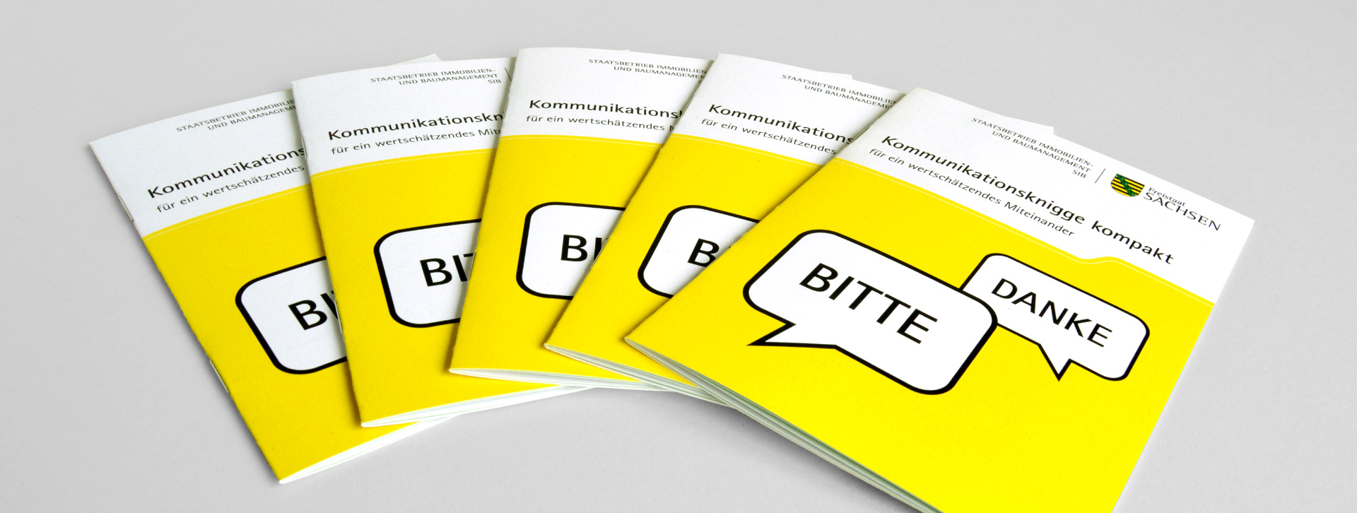 Gestaltung Kommunikationsknigge-Flyer f&uuml;r SIB Intern 