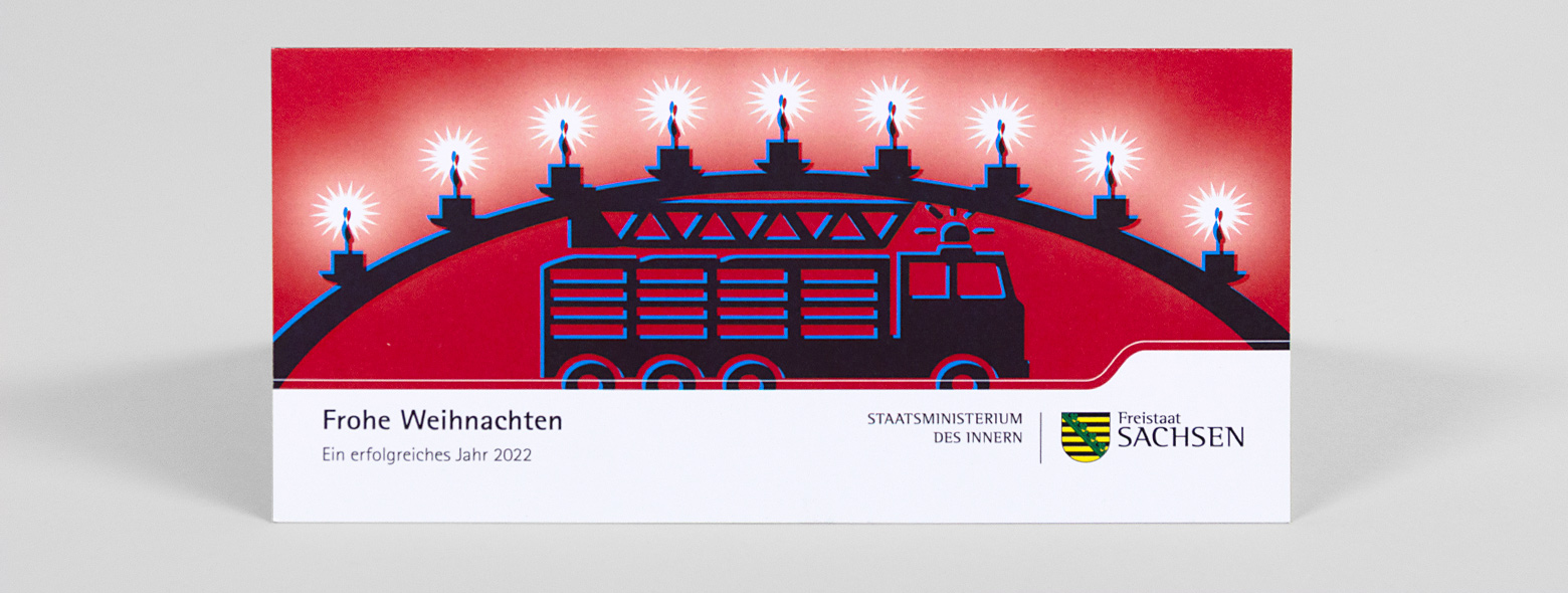 Weihnachtskarten 2021 &ndash; S&auml;chsisches Staatsministerium des Innern (SMI) S&auml;chsisches Staatsministerium des Innern SMI Weihnachtskarten 2021 &ndash; SMI, Grafik Agentur Grafikladen